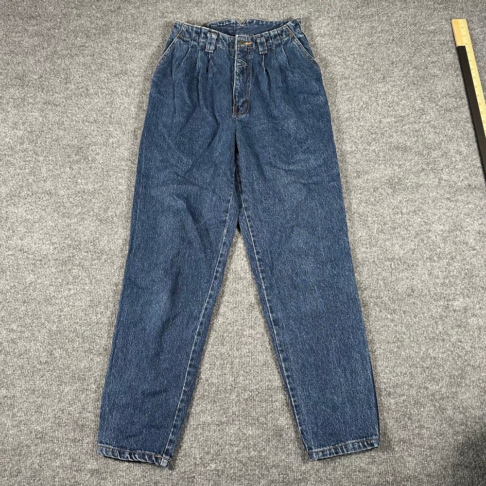 Gitano Jeans Womens Size 26 Blue High Waisted Pleated Tapered Mom Denim Vintage